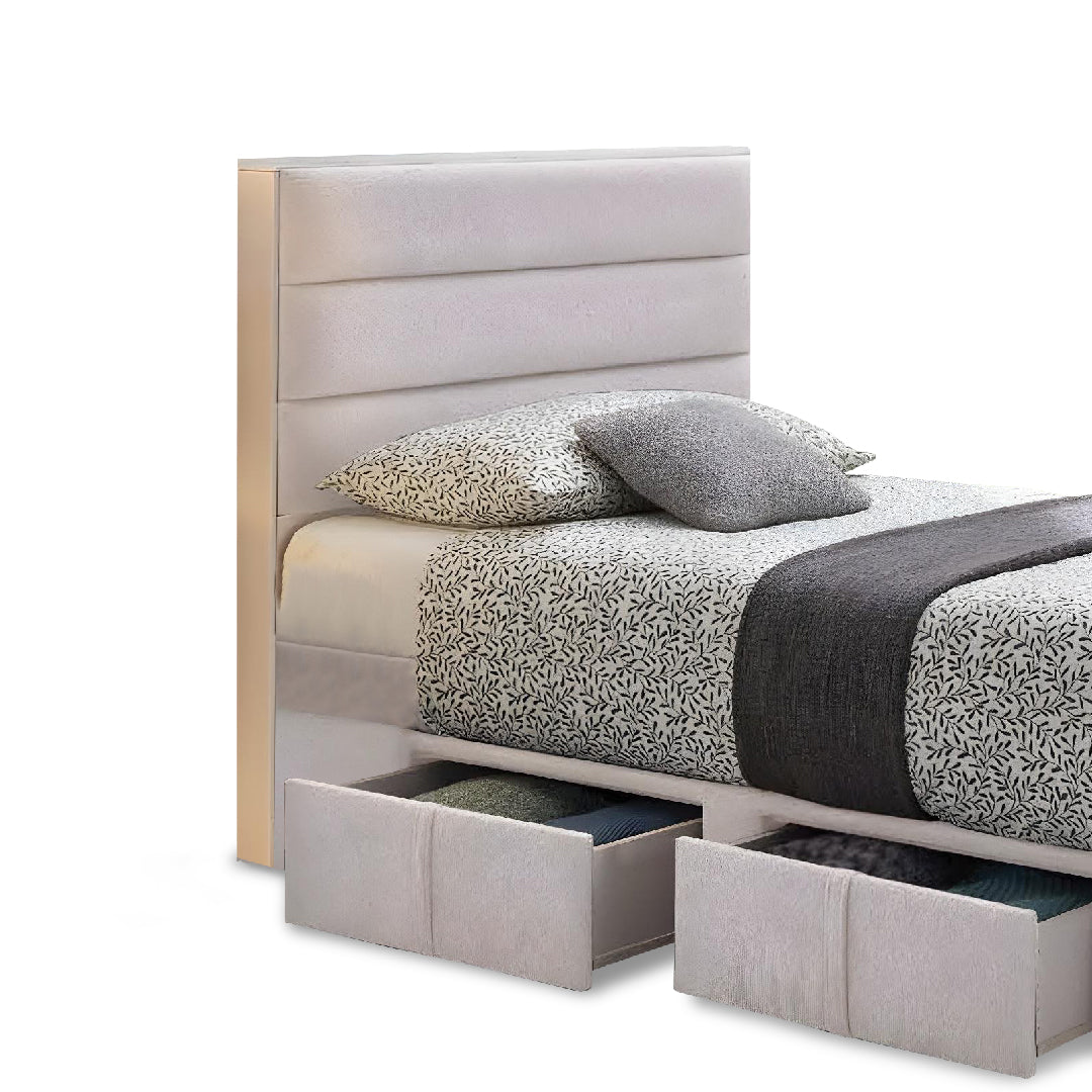 WREN Super Single Beige Bedroom Set