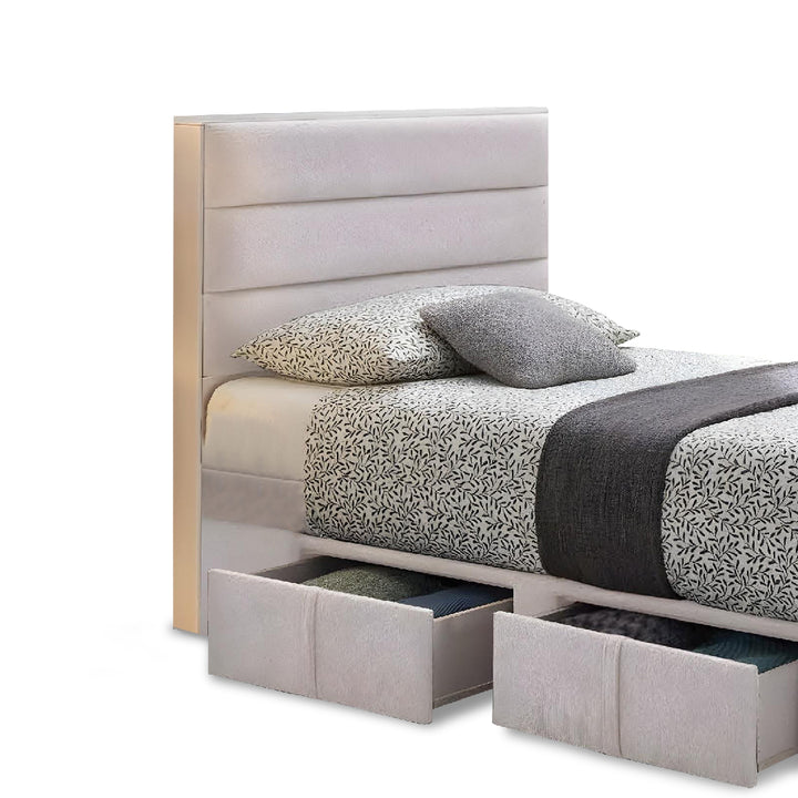 WREN Super Single Beige Bedroom Set
