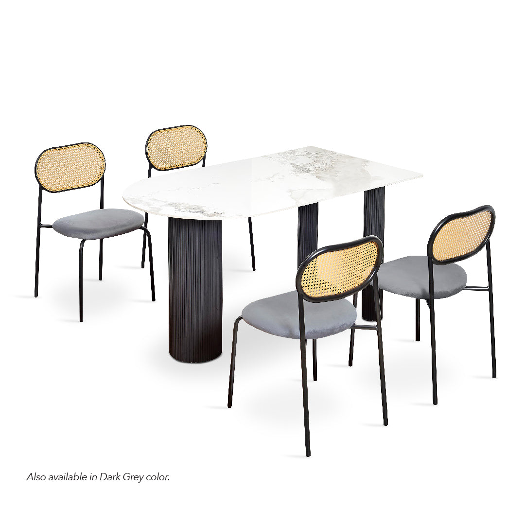 WULAN Dining Set Light Grey