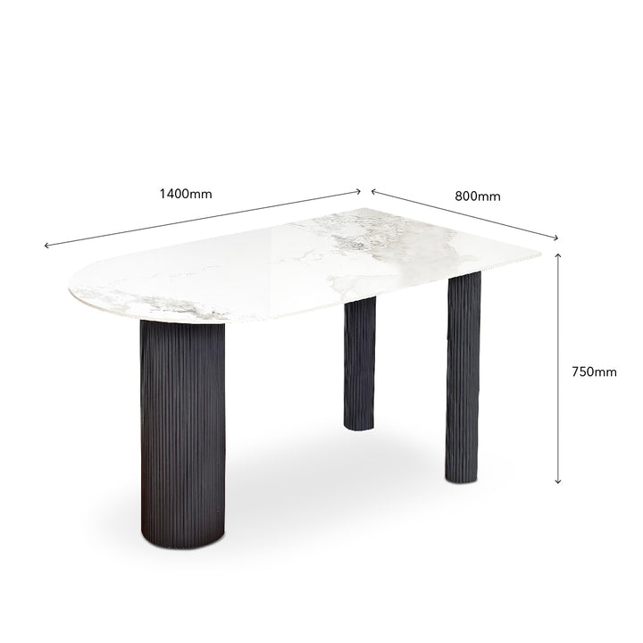 WULAN Dining Set Dark Grey