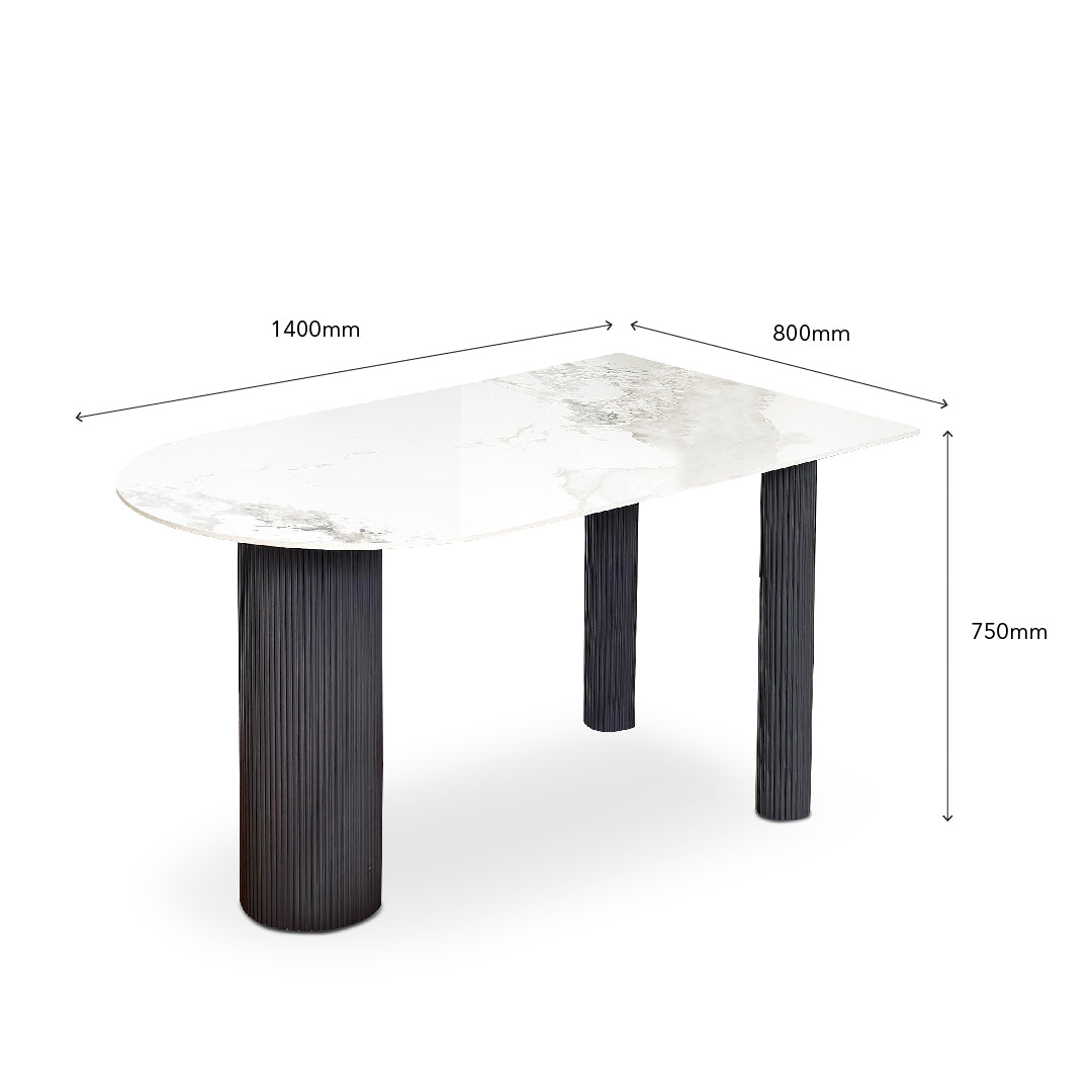 WULAN Dining Set Light Grey