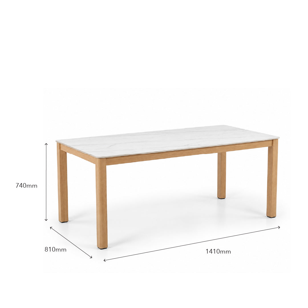 WUMI Ceramic Rectangle Dining Set