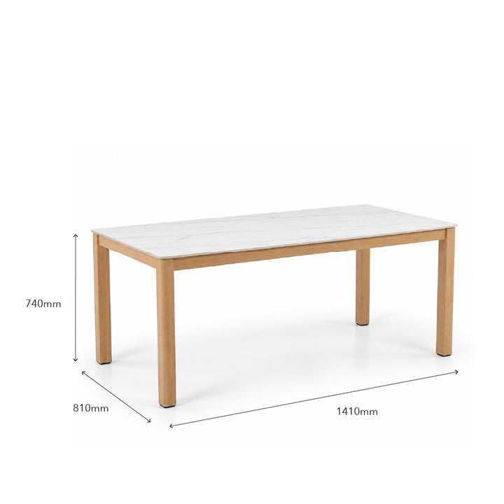 WUMI Ceramic Rectangle Dining Set