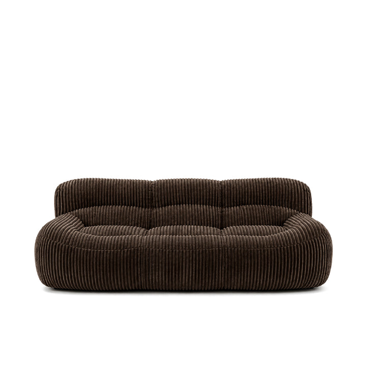 YSUN 3 Seater Compress Sofa Brown