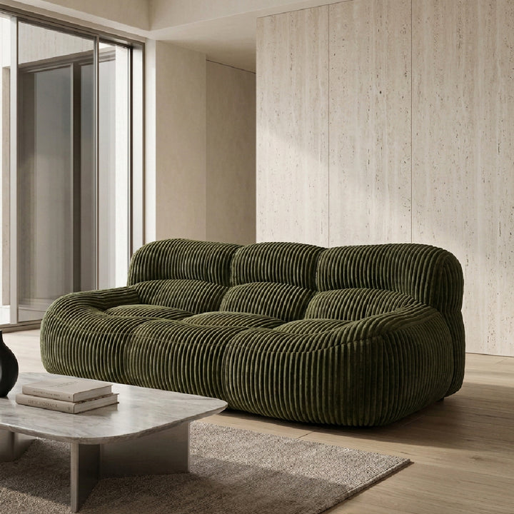 YSUN 3 Seater Compress Sofa Green