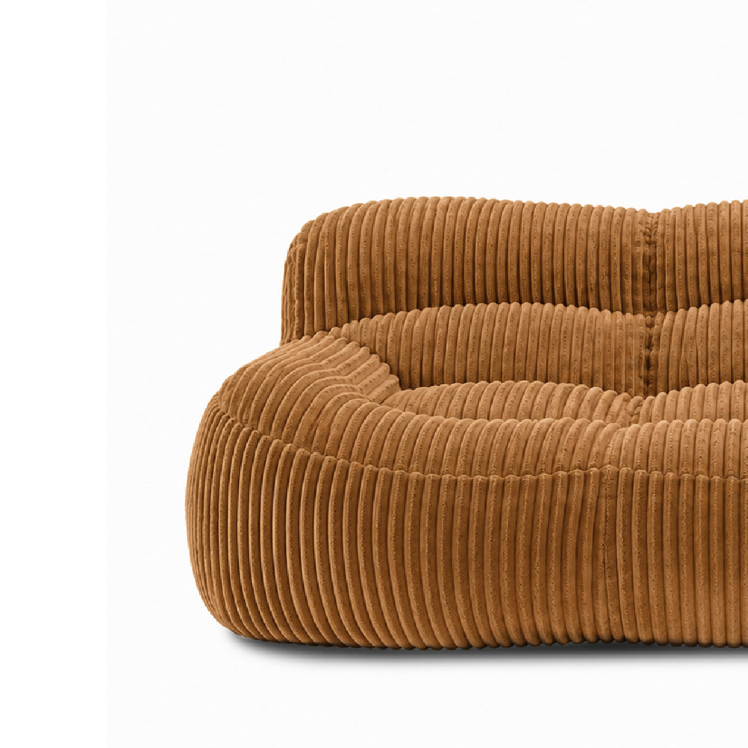 YSUN 3 Seater Compress Sofa Orange