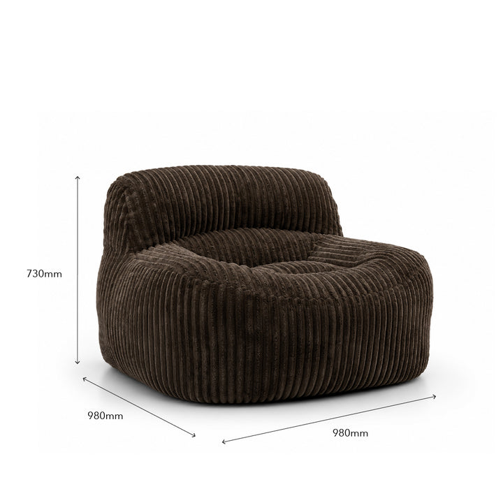 YSUN 1 Seater Compress Sofa Brown