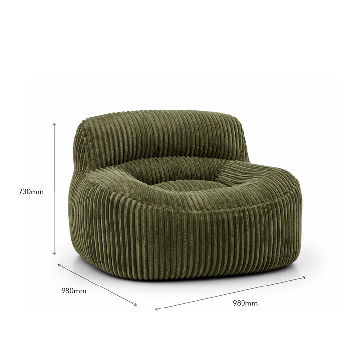 YSUN 1 Seater Compress Sofa Green