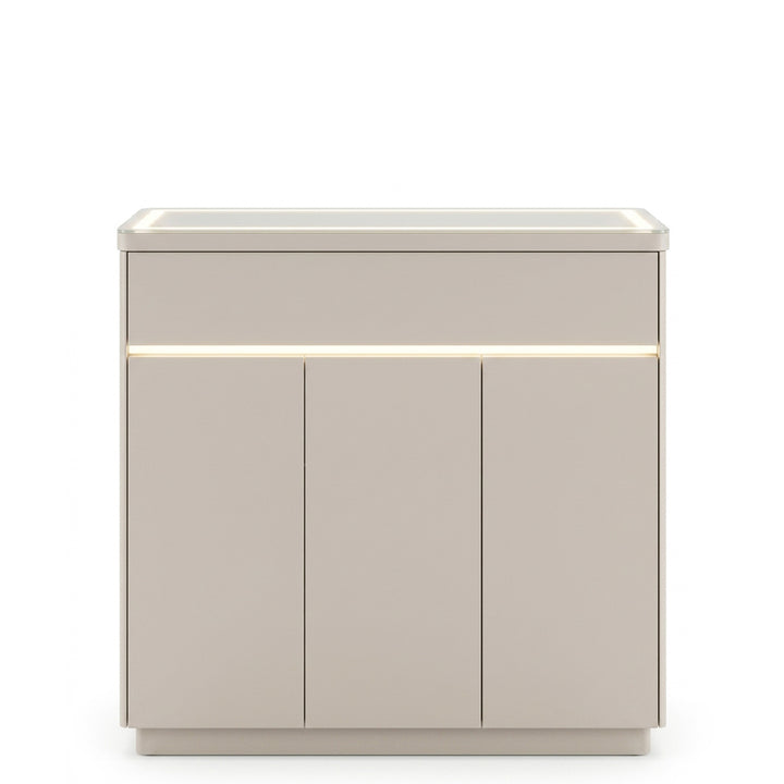 YUNSO 3 Door Shoe Cabinet with Motion Sensor LED Light