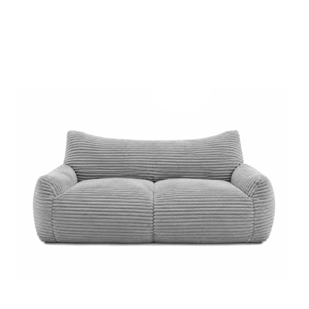 YVUS 3 Seater Compress Sofa Light Grey