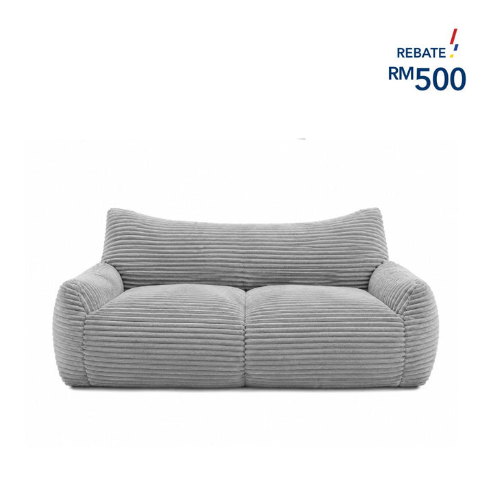 YVUS 3 Seater Compress Sofa Light Grey