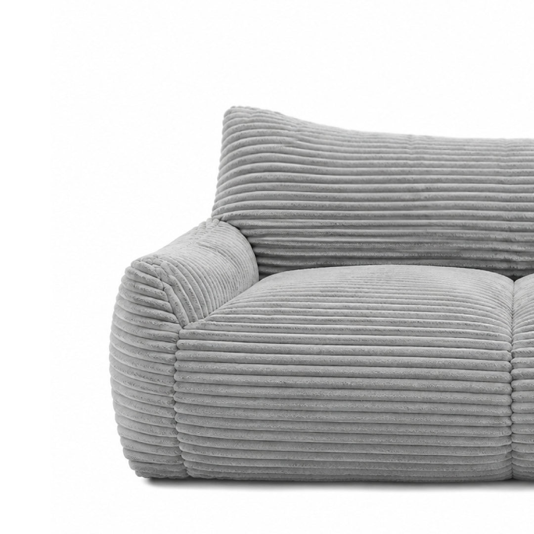 YVUS 3 Seater Compress Sofa Light Grey