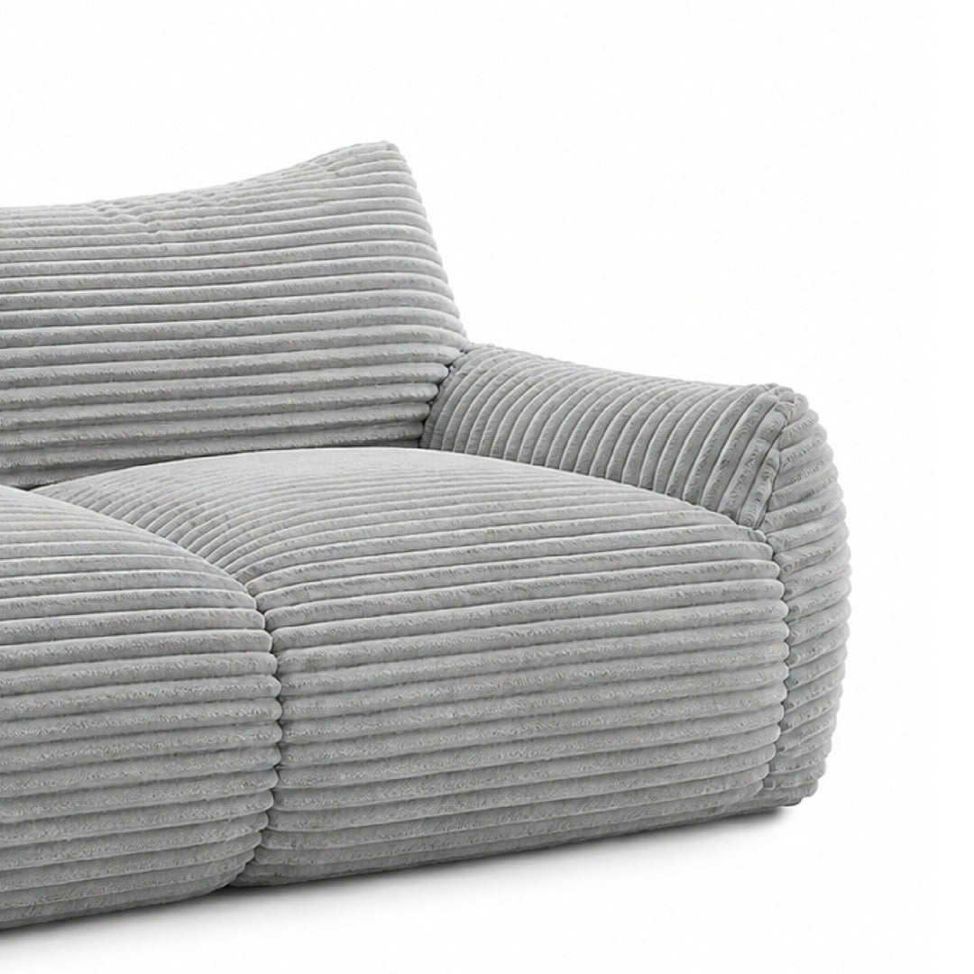 YVUS 3 Seater Compress Sofa Light Grey