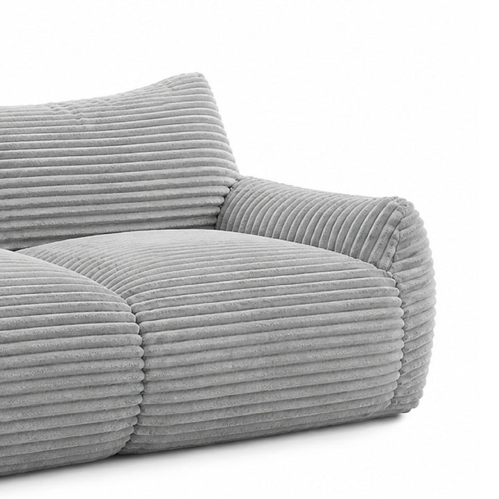 YVUS 3 Seater Compress Sofa Light Grey