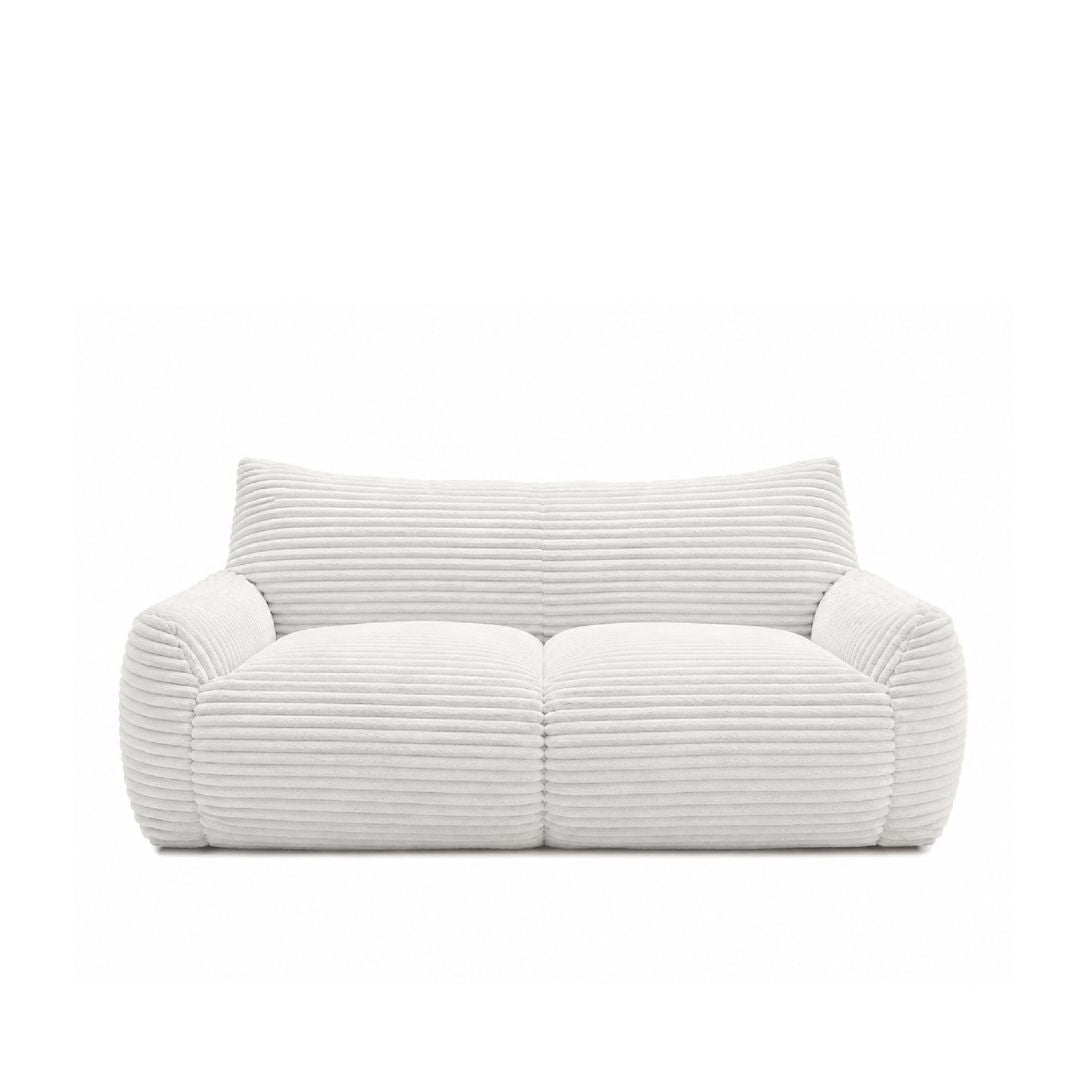 YVUS 3 Seater Compress Sofa Soft White