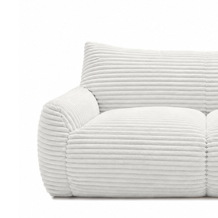 YVUS 3 Seater Compress Sofa Soft White