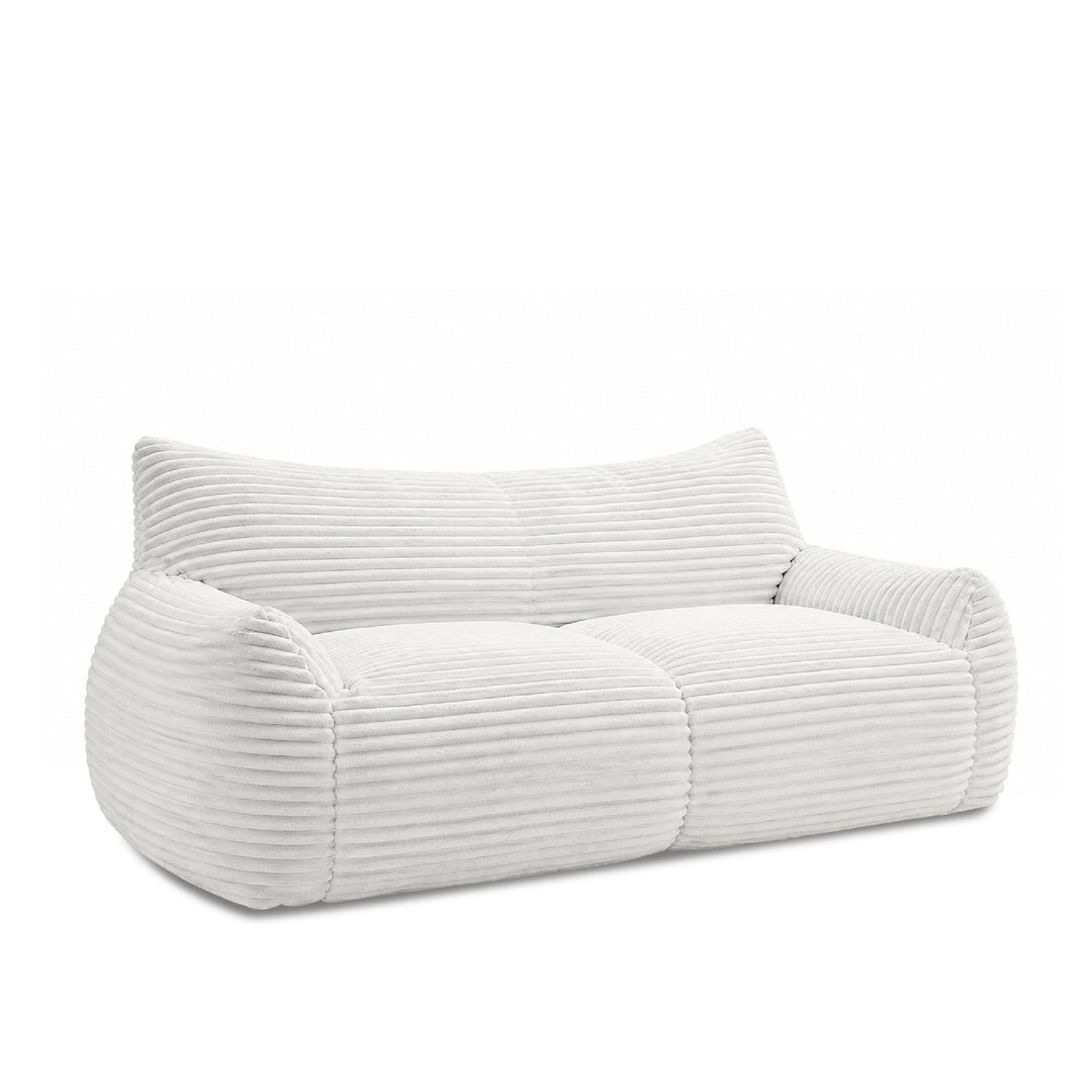 YVUS 3 Seater Compress Sofa Soft White