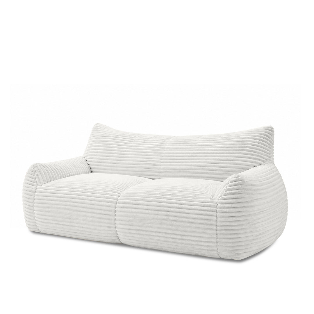 YVUS 3 Seater Compress Sofa Soft White