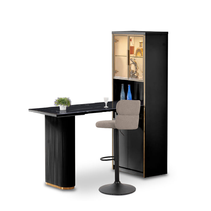 YEJI Bar Table Set Black