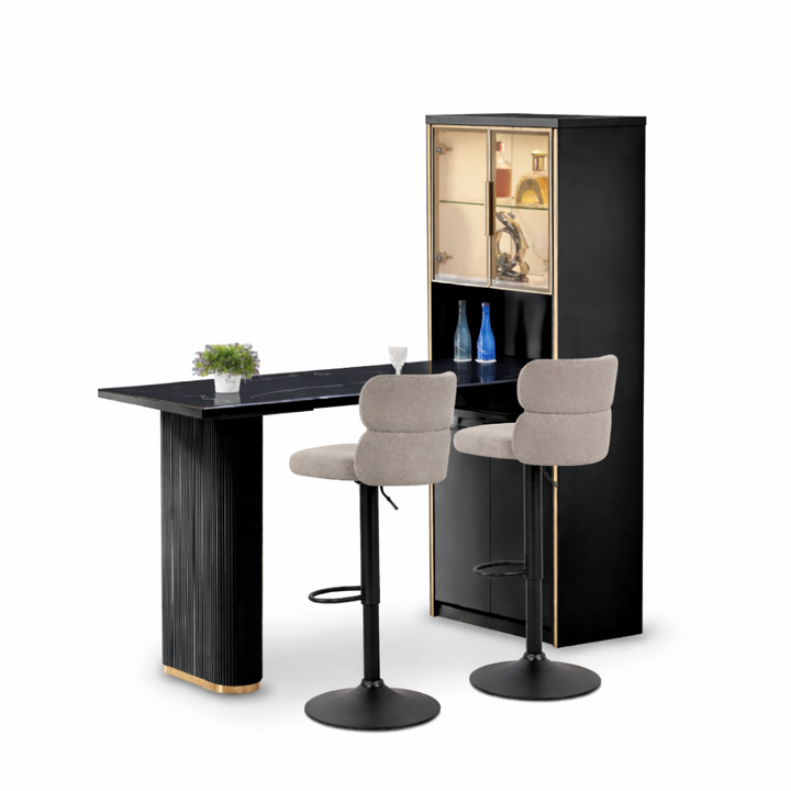 YEJI Bar Table Set Black