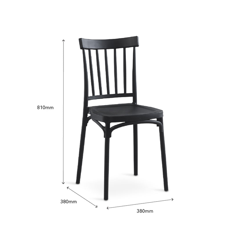 YUZA Cafe Chair Black