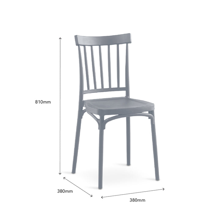 YUZA Cafe Chair Grey