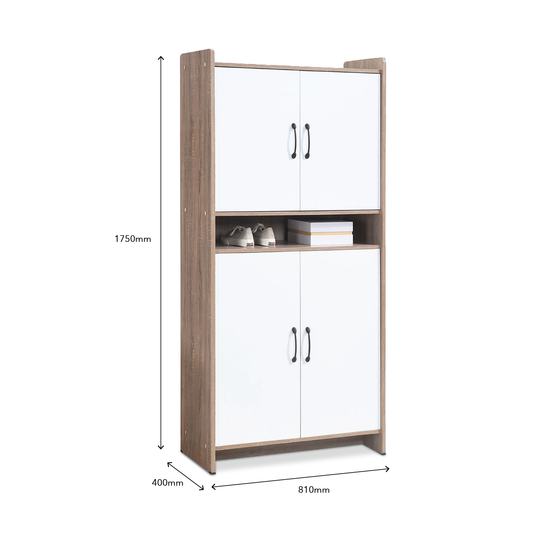 ZARIA 4 Door Shoe Cabinet