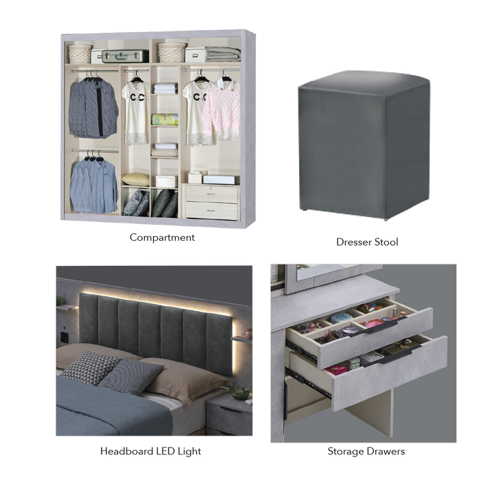 ZAVETA Modern Bedroom Set