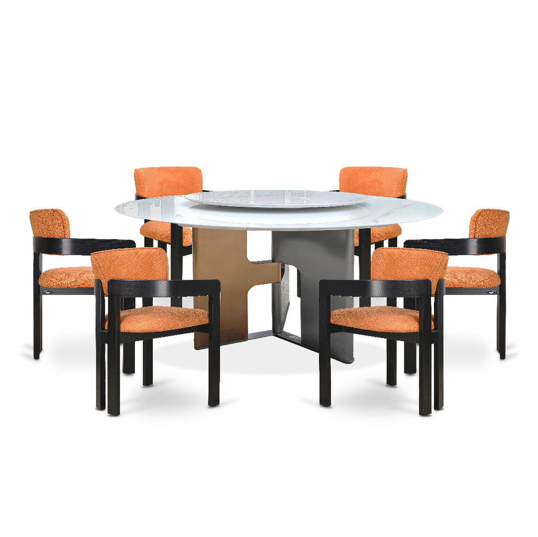 ZIANUS Marble Dining Table Set