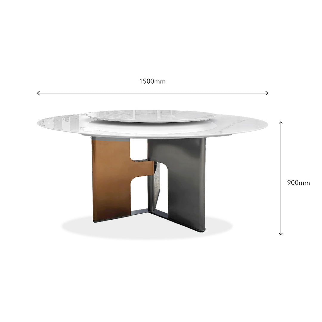 ZIANUS Marble Dining Table Set