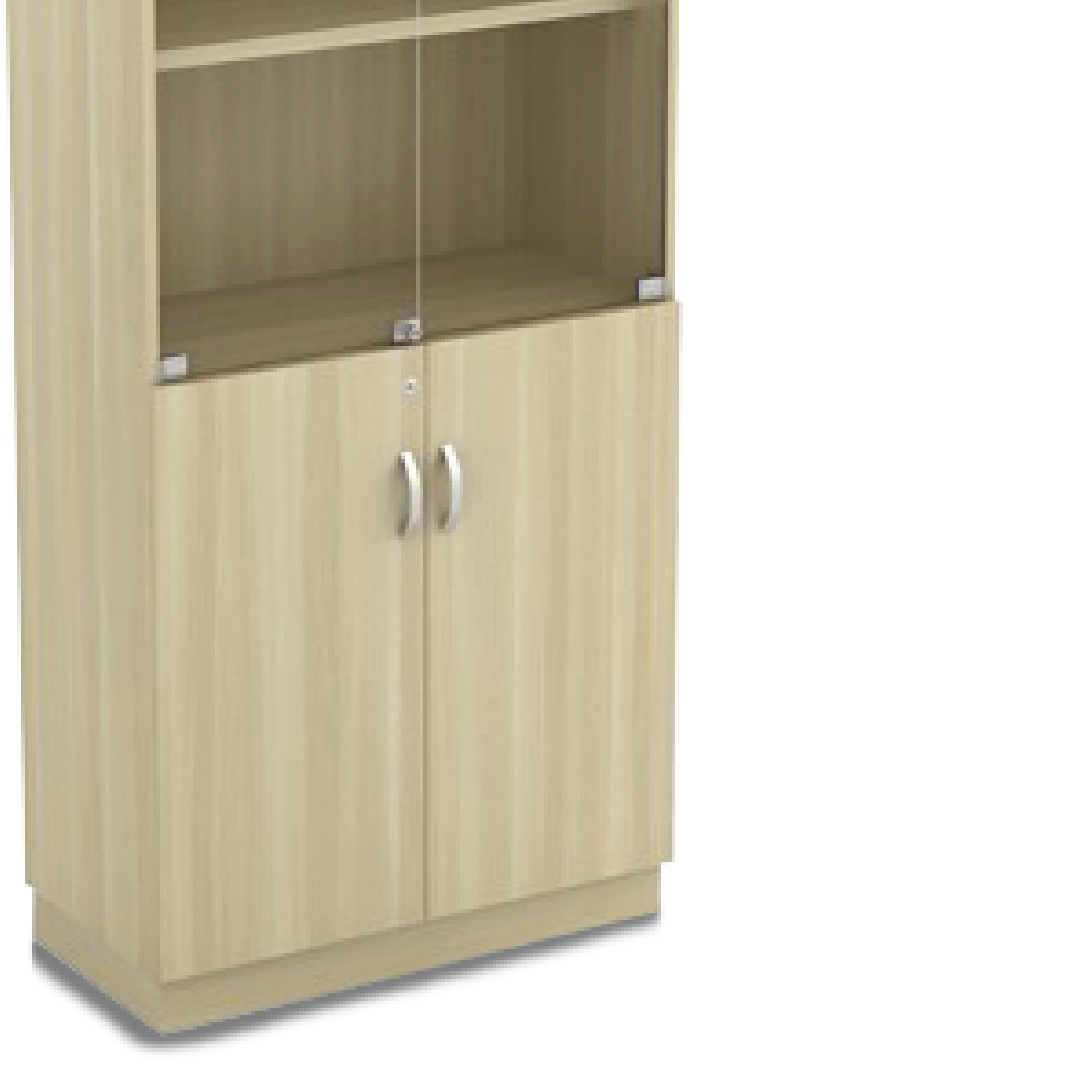 ZINOV Swinging File High Glass Cabinet
