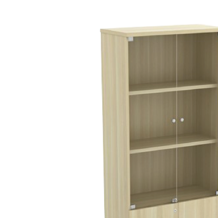 ZINOV Swinging File High Glass Cabinet