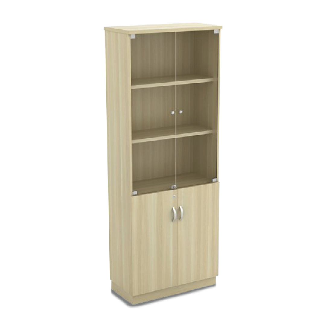 ZINOV Swinging File High Glass Cabinet