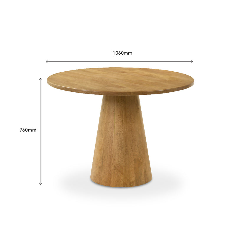 ZUKI Beech Round Dining Table