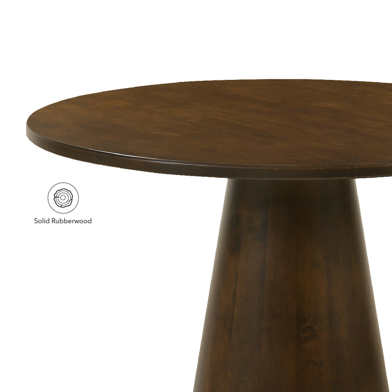 ZUKI Walnut Round Dining Table