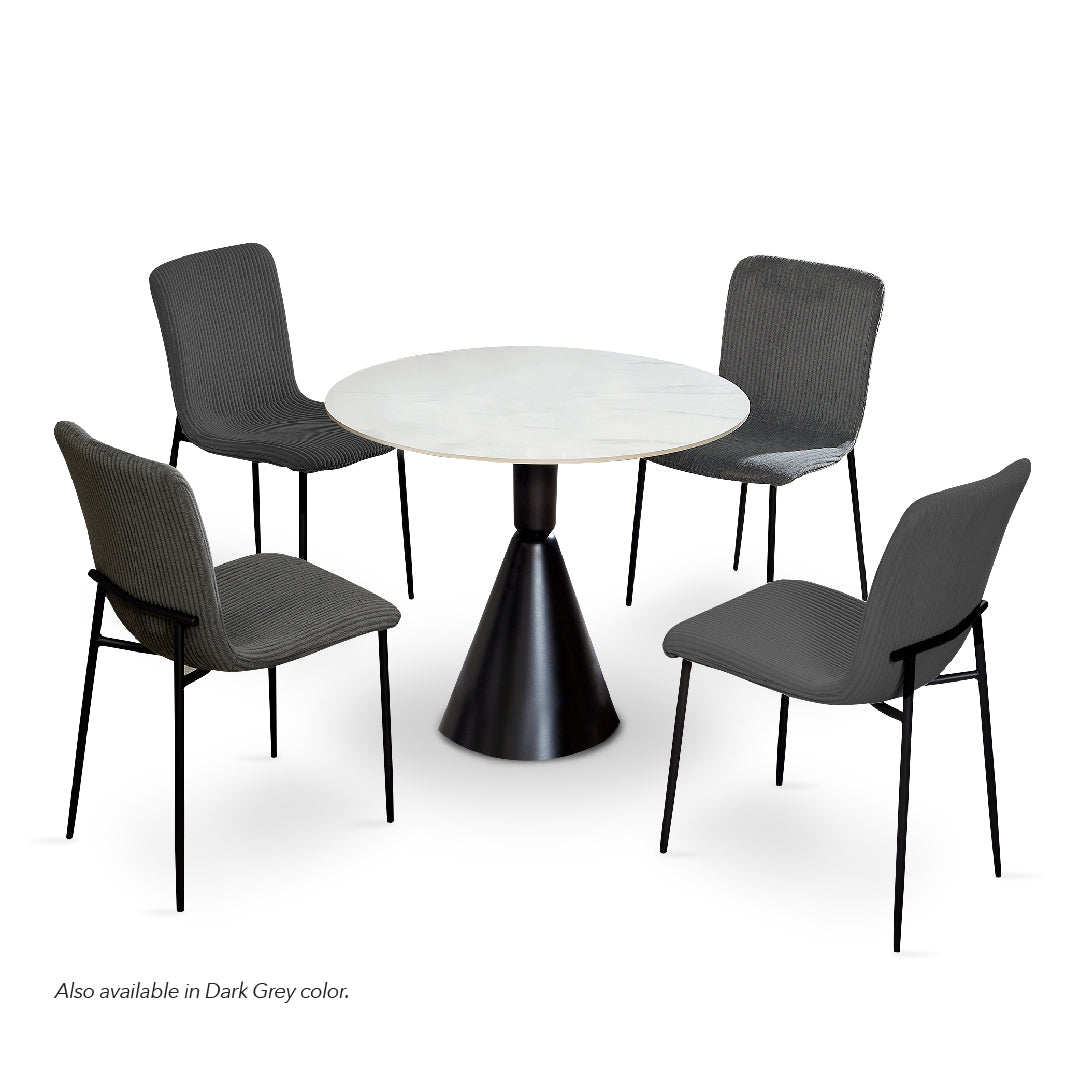 ZEEHAN Dining Set Light Grey