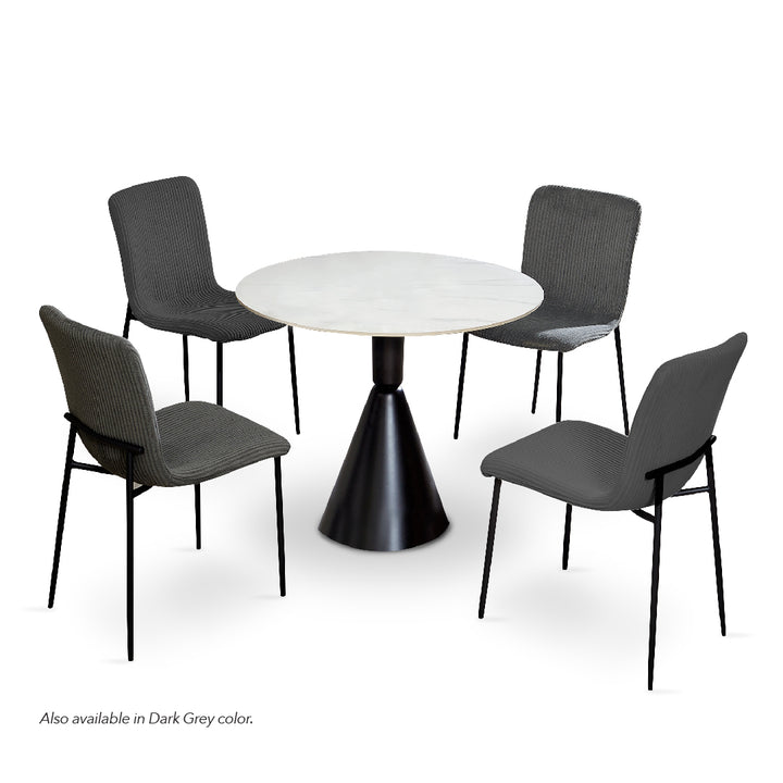 ZEEHAN Dining Set Light Grey