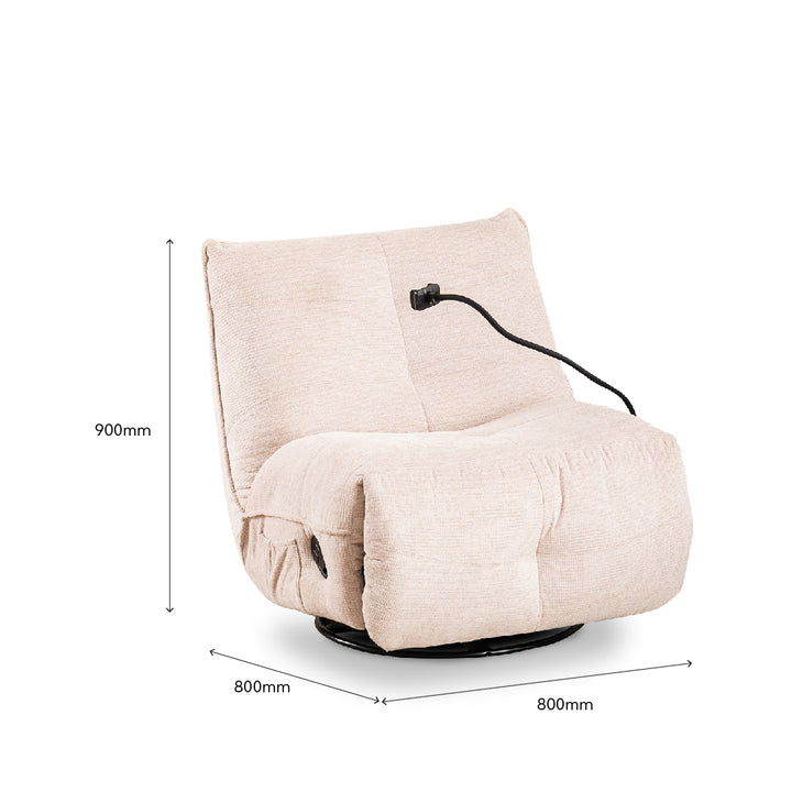 ZESTIA Recliner Sofa Beige