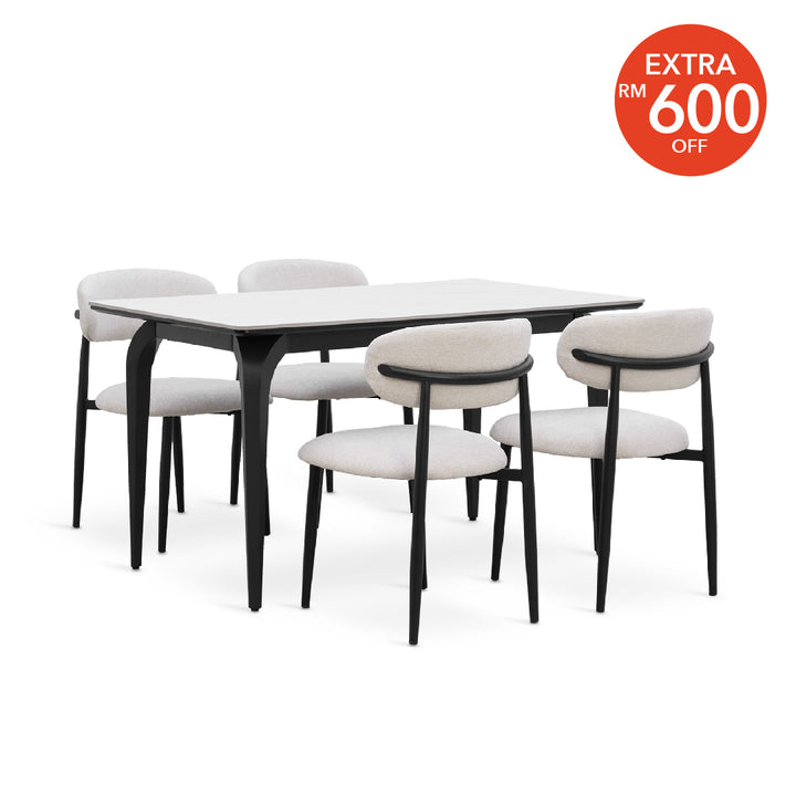 AIDEN Ceramic Dining Set