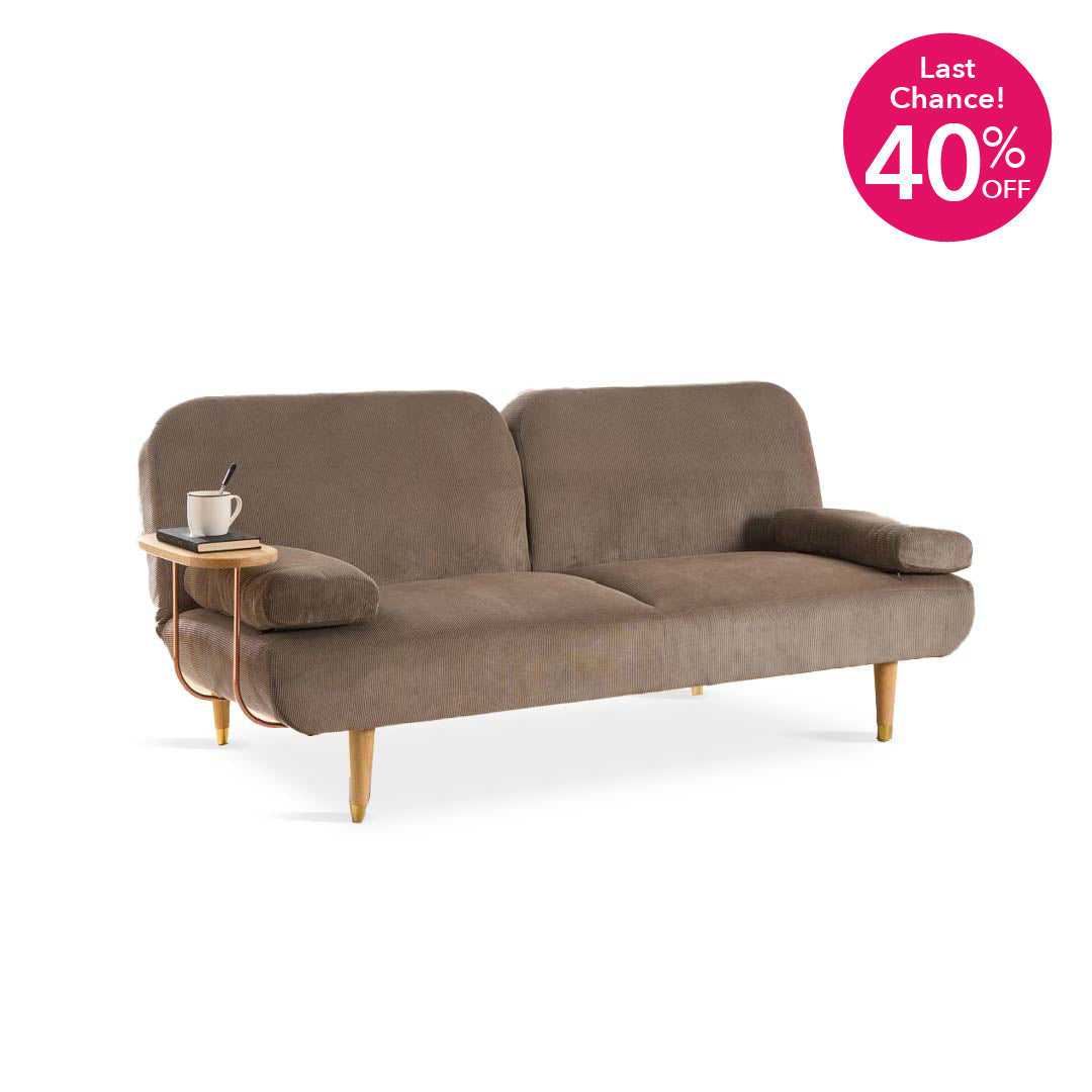 AKAZA Sofa Bed with Armrest Table