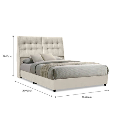 ATTERIS Beige Bed