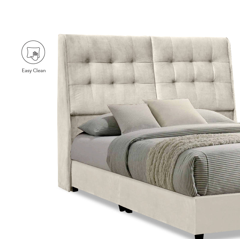 ATTERIS Beige Bed