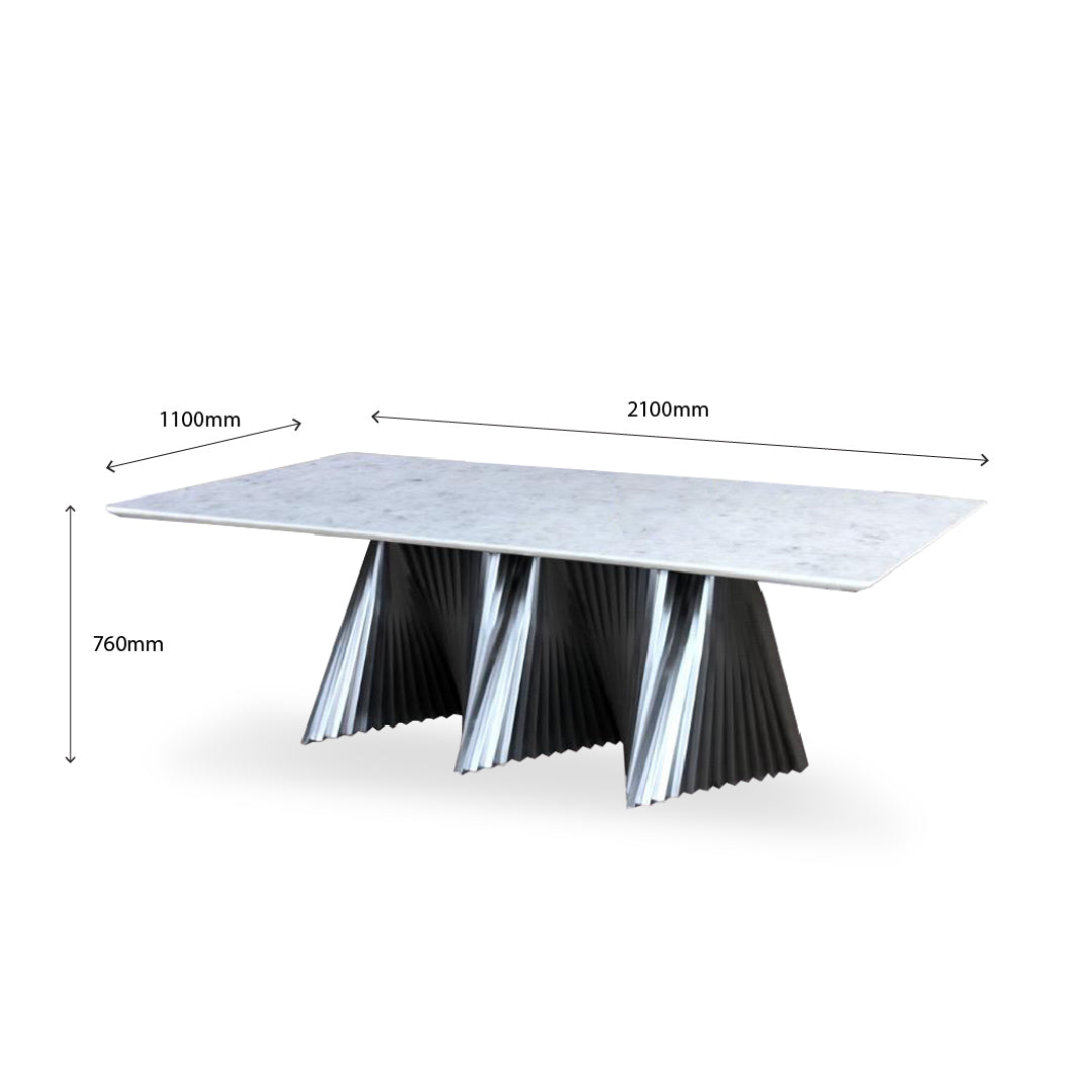 BASIL Natural Marble Dining Table