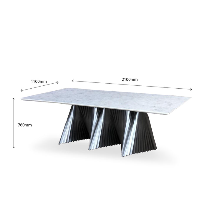 BASIL Natural Marble Dining Table