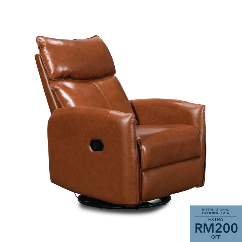 BILBAO 1 Seater Recliner Brown