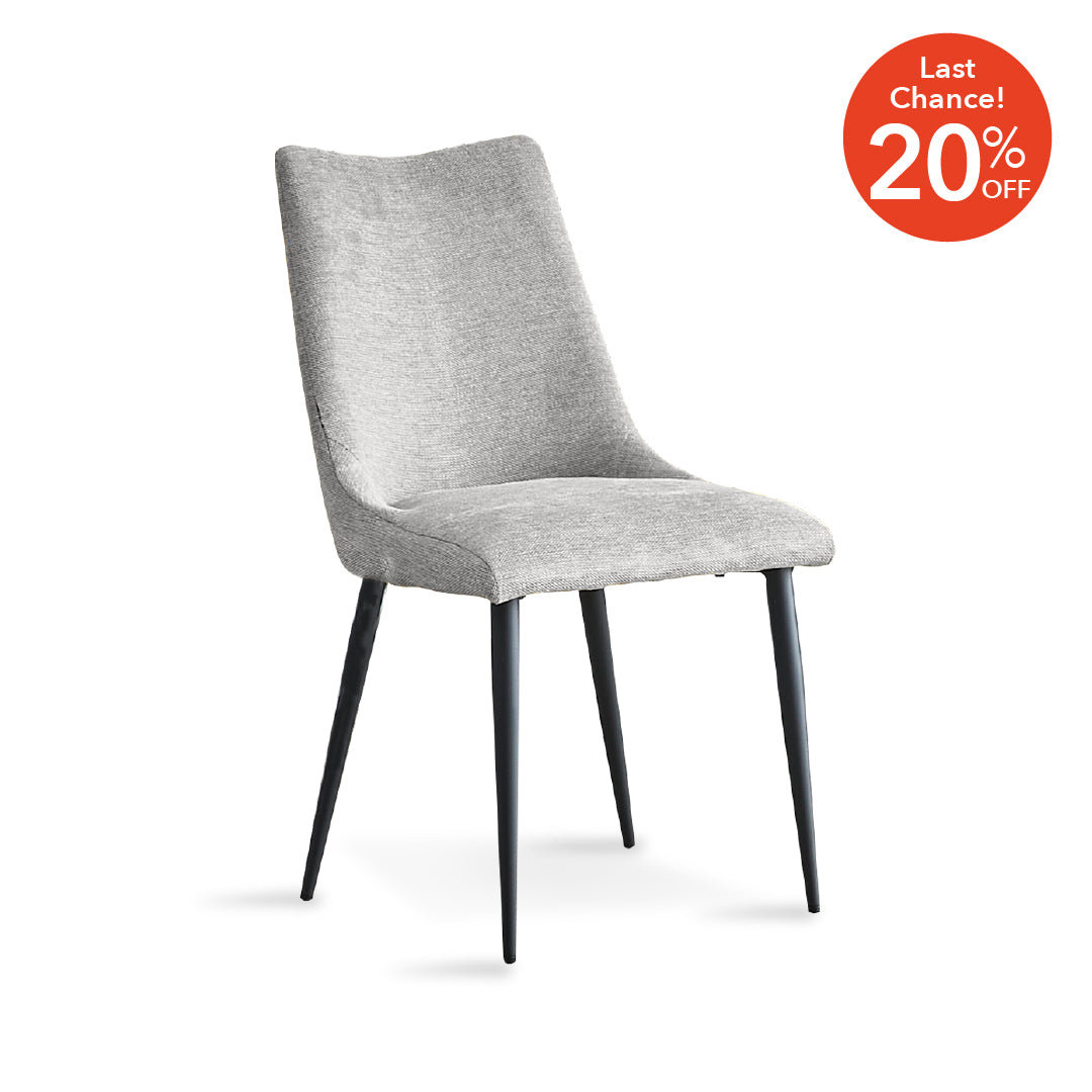 BOWIE Dining Chair Light Grey