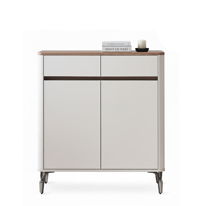 BREY Wood  2 Door Shoe Cabinet