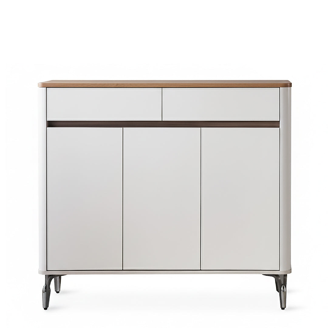 BREY Wood  3 Door Shoe Cabinet