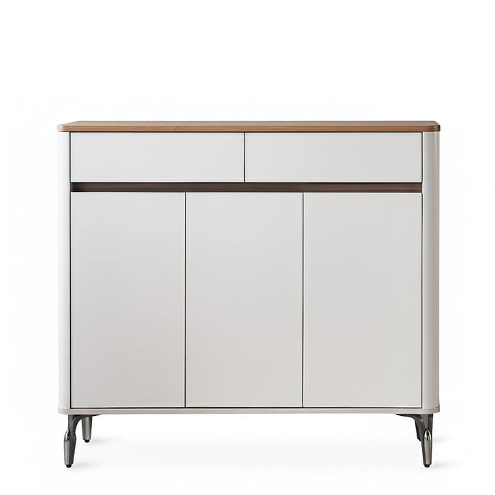 BREY Wood  3 Door Shoe Cabinet