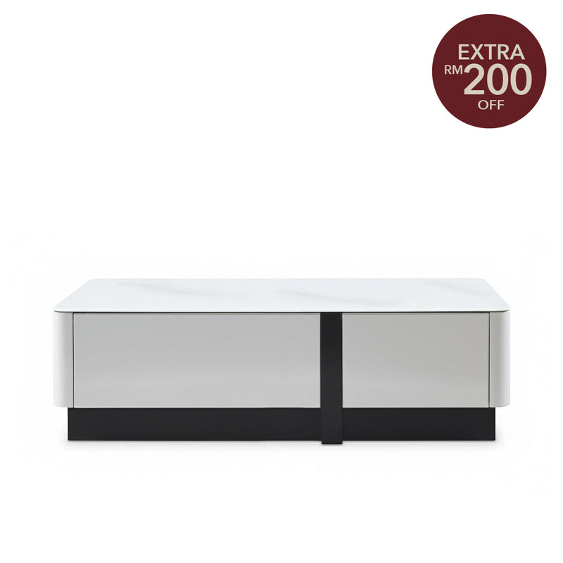 BREY Tempered Glass Coffee Table